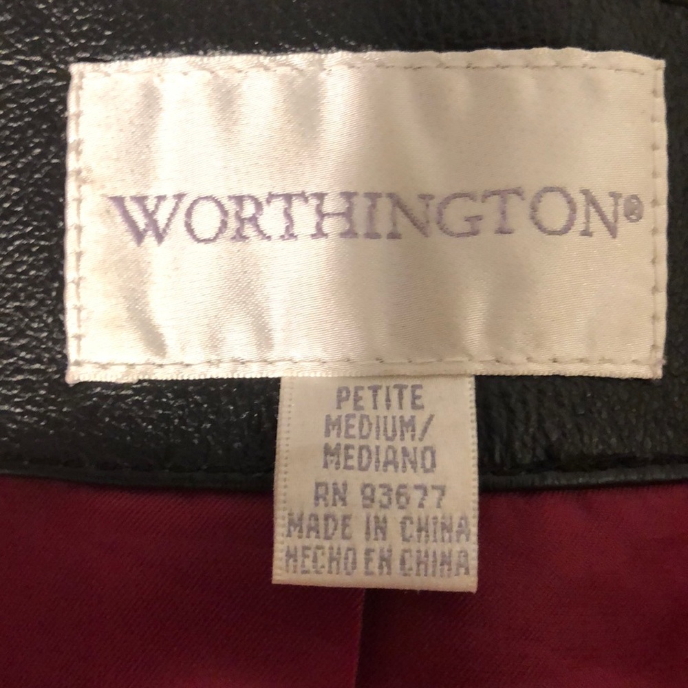 NEWER WORTHINGTON LEATHER JACKET - Picture 4 of 5